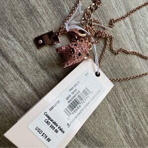 Kate Spade flying pig necklace